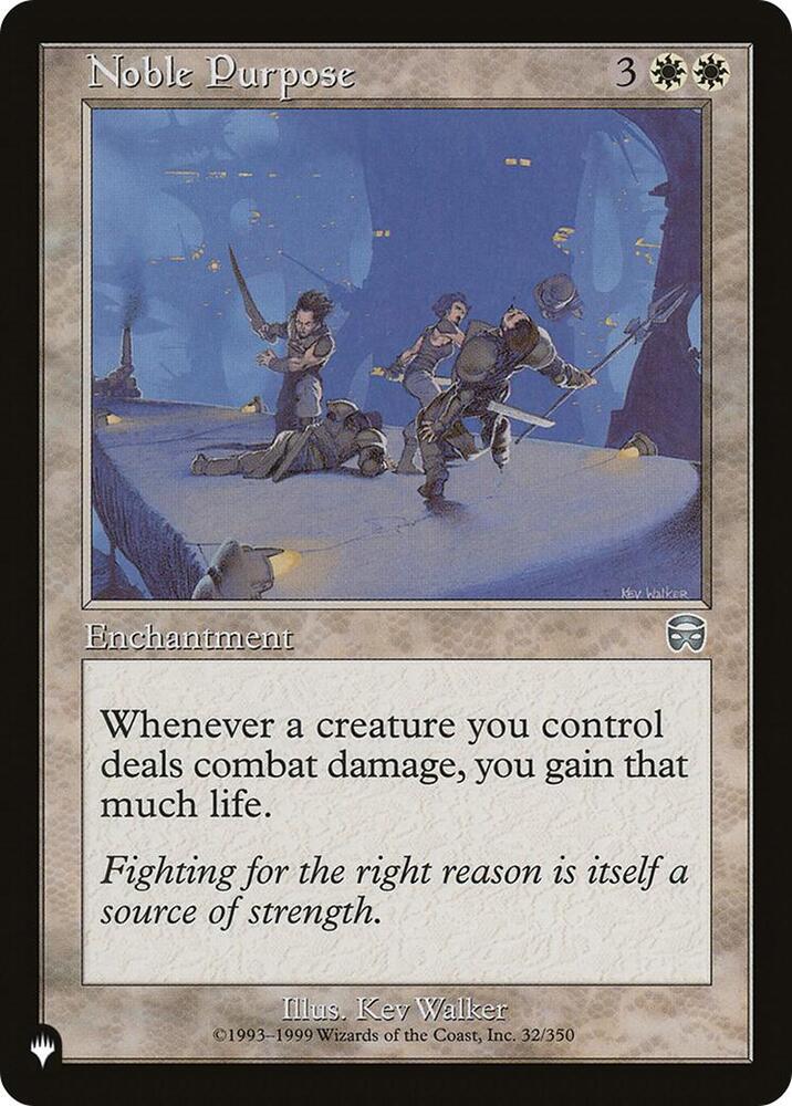 Noble Purpose [The List Reprints] 32/350