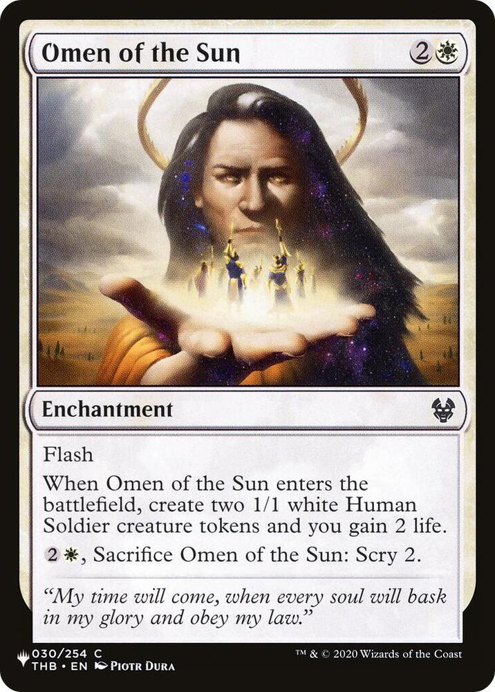 Omen of the Sun [The List Reprints] 030/254