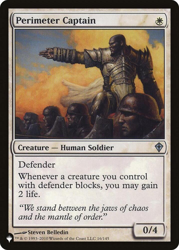 Perimeter Captain [The List Reprints] 16/145