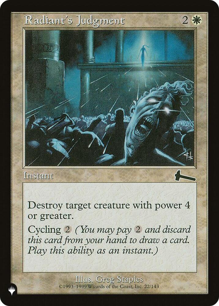 Radiant's Judgment [The List Reprints] 22/143