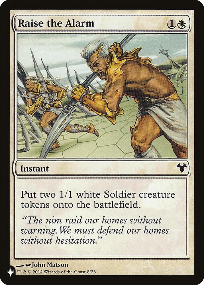 Raise the Alarm [The List Reprints] 26-Aug