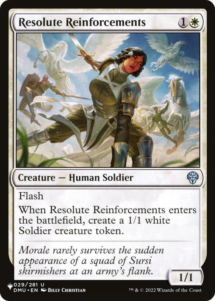 Resolute Reinforcements [The List Reprints] 029/281