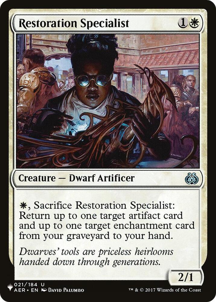 Restoration Specialist [The List Reprints] 021/184