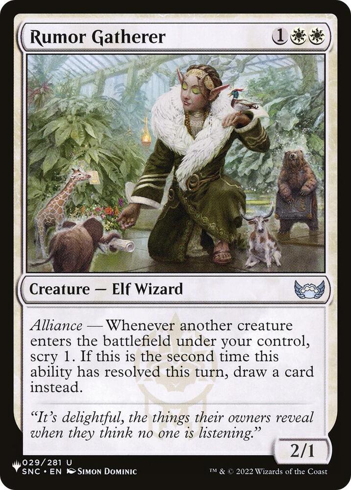 Rumor Gatherer [The List Reprints] 029/281