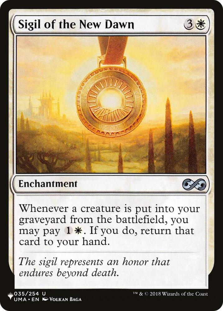 Sigil of the New Dawn [The List Reprints] 035/254