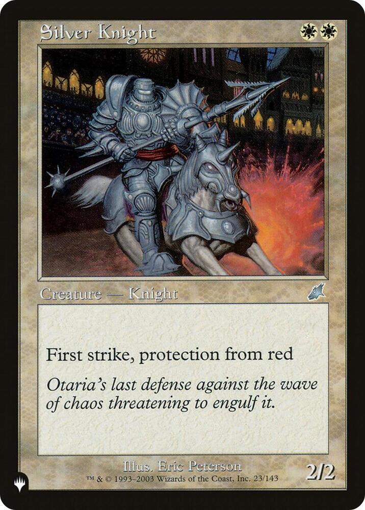 Silver Knight [The List Reprints] 23/143