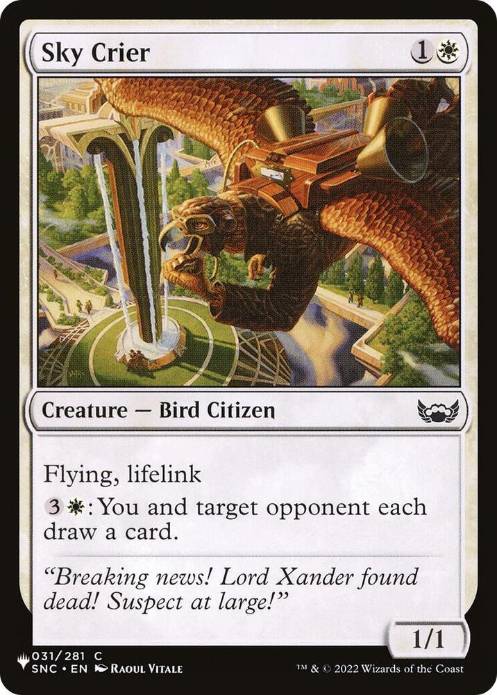 Sky Crier [The List Reprints] 031/281