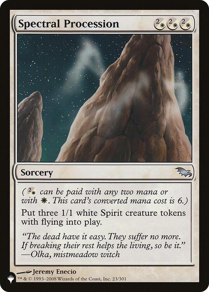 Spectral Procession [The List Reprints] 23/301