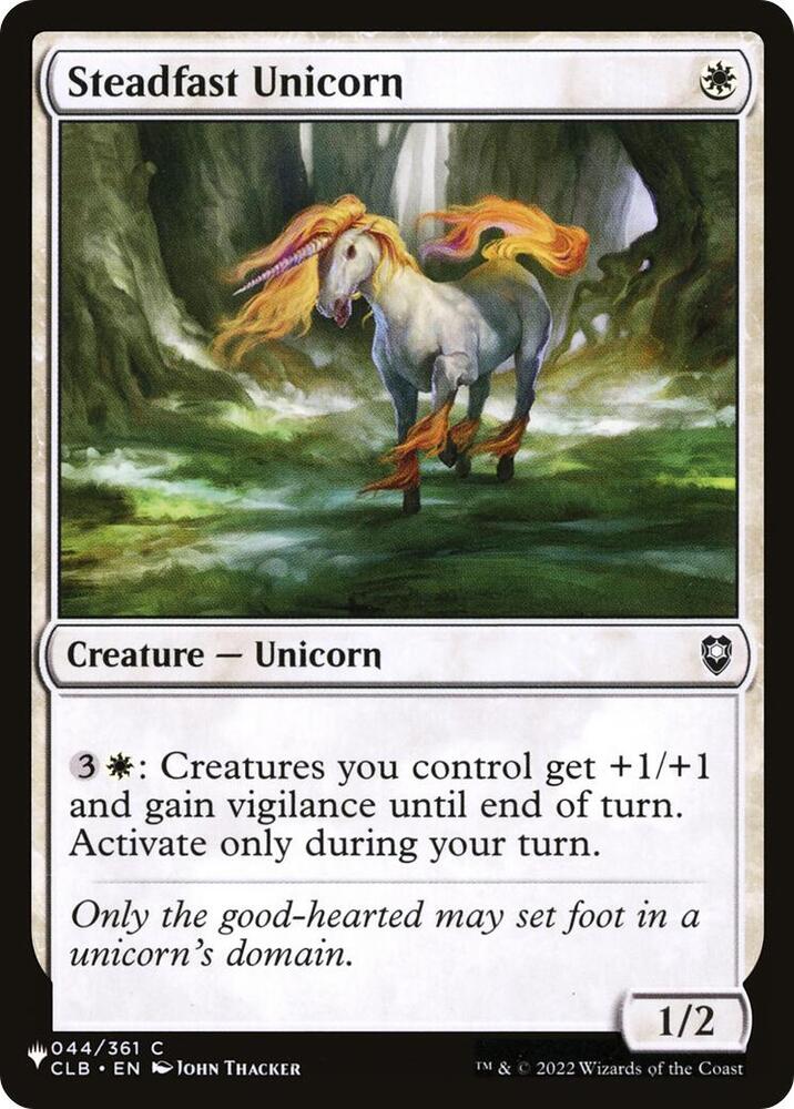 Steadfast Unicorn [The List Reprints] 044/361