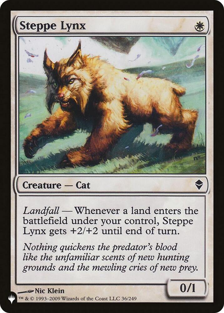 Steppe Lynx [The List Reprints] 36/249