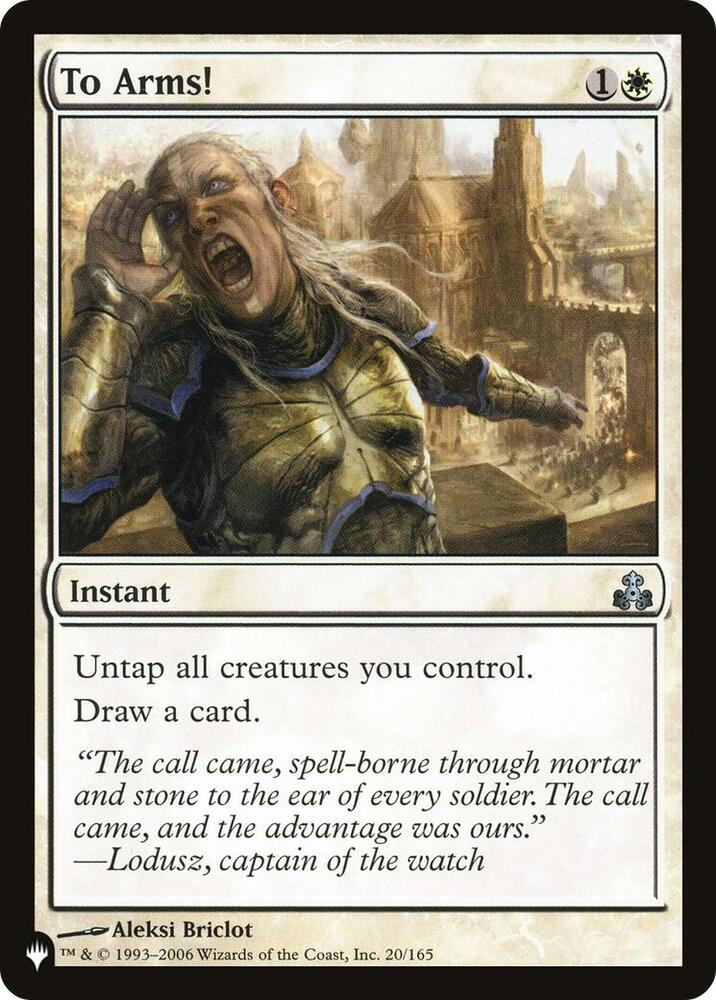 To Arms! [The List Reprints] 20/165