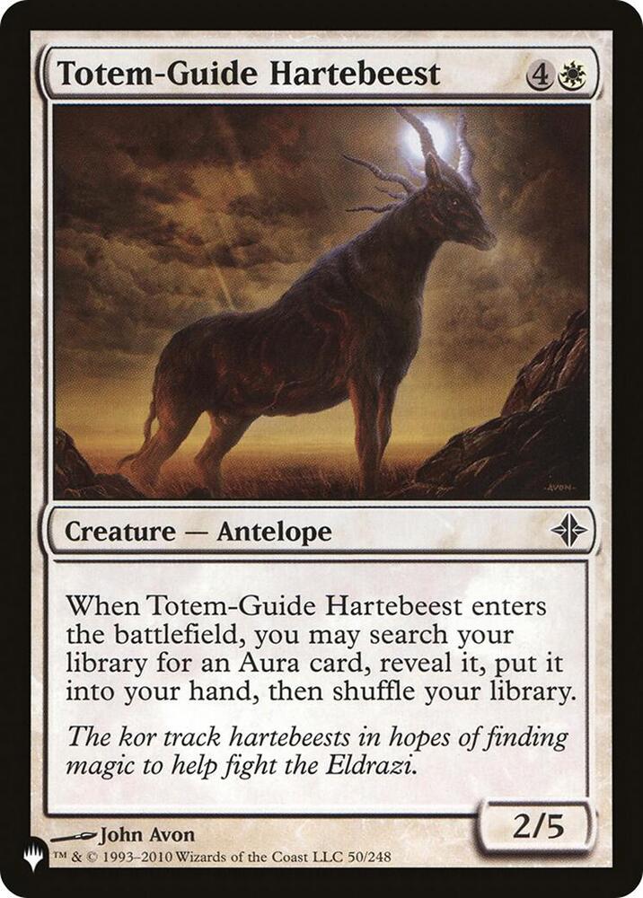 Totem-Guide Hartebeest [The List Reprints] 50/248
