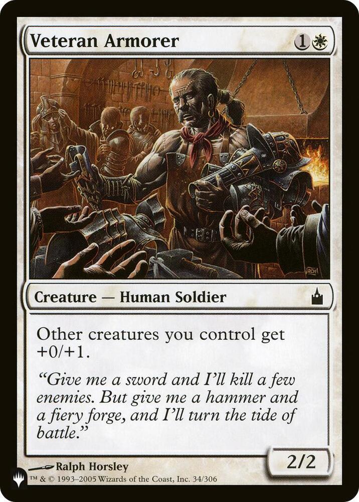 Veteran Armorer [The List Reprints] 34/306