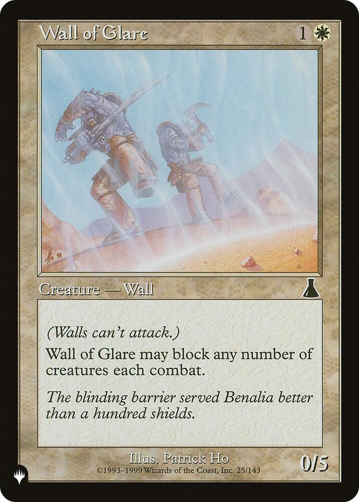Wall of Glare [The List Reprints] 25/143