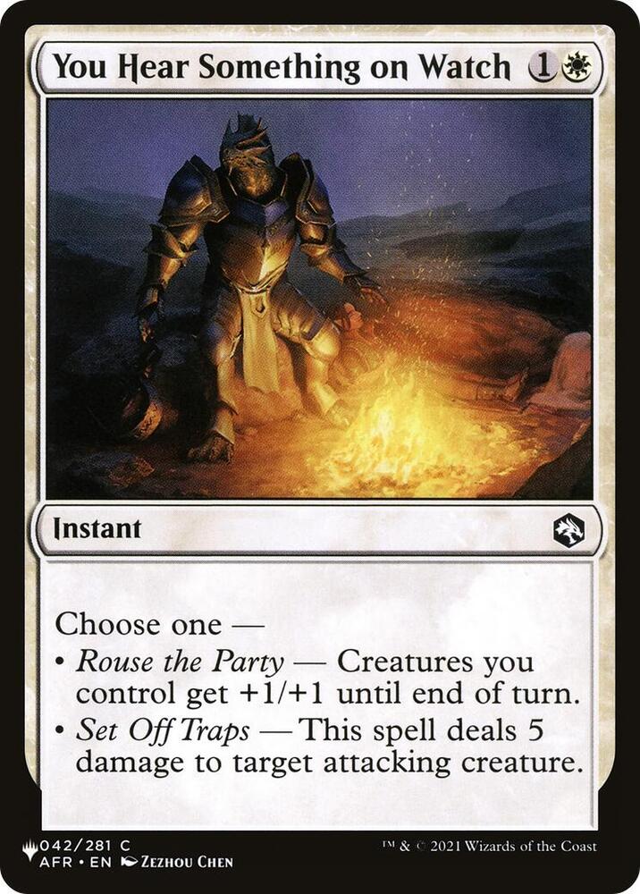 You Hear Something on Watch [The List Reprints] 042/281