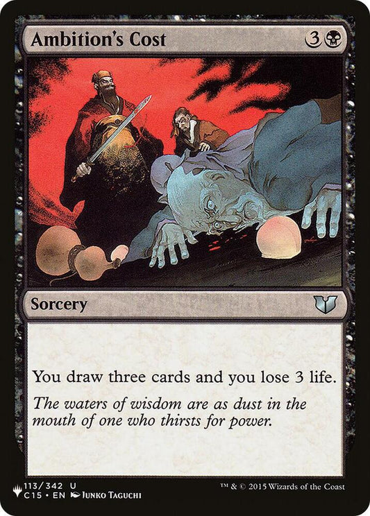 Ambition's Cost [The List Reprints] 113/342