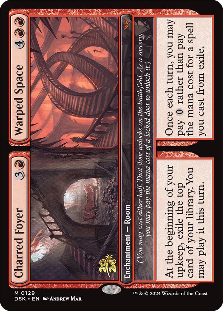 Charred Foyer // Warped Space [Prerelease Cards] 129