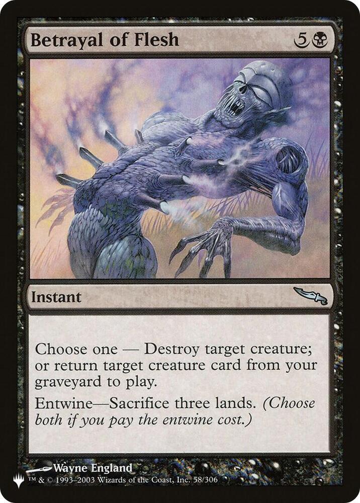 Betrayal of Flesh [The List Reprints] 58/306