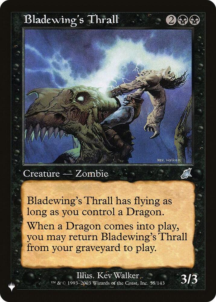 Bladewing's Thrall [The List Reprints] 55/143