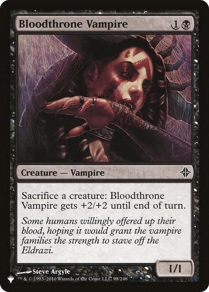 Bloodthrone Vampire [The List Reprints] 98/248