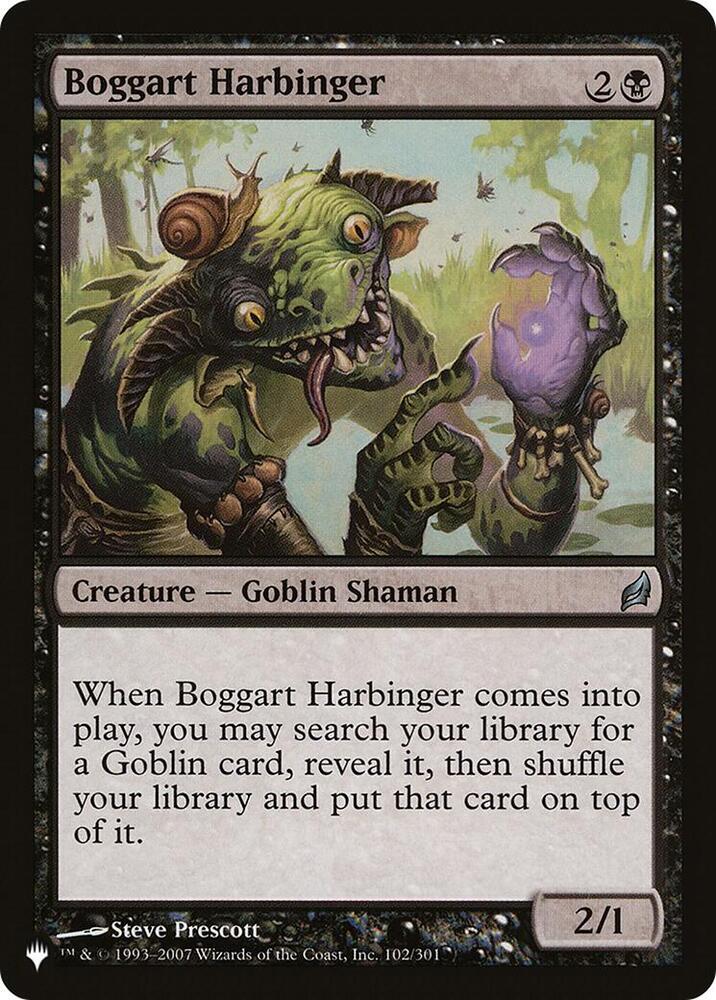 Boggart Harbinger [The List Reprints] 102/301