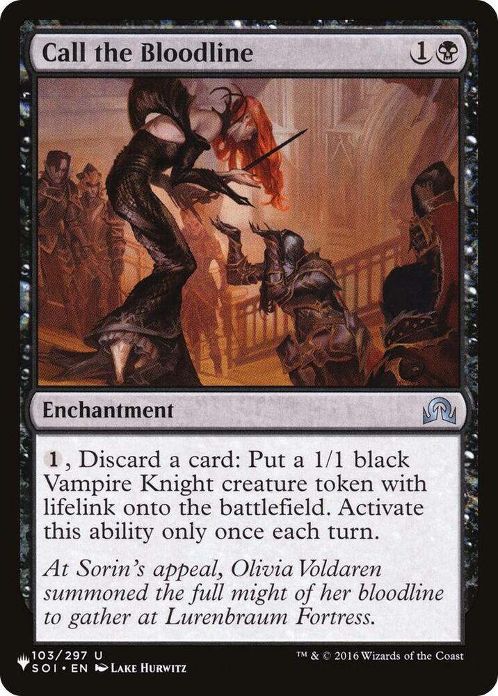 Call the Bloodline [The List Reprints] 103/297