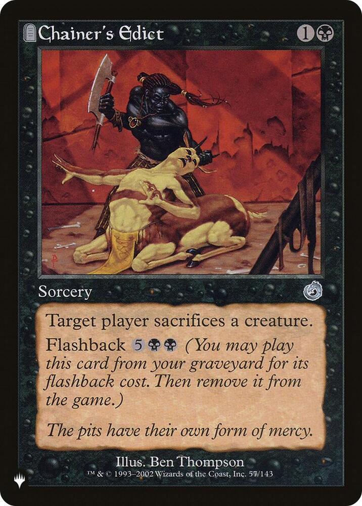Chainer's Edict [The List Reprints] 57/143