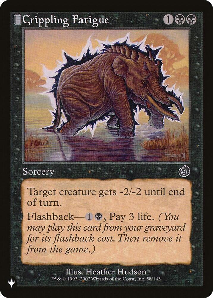 Crippling Fatigue [The List Reprints] 58/143