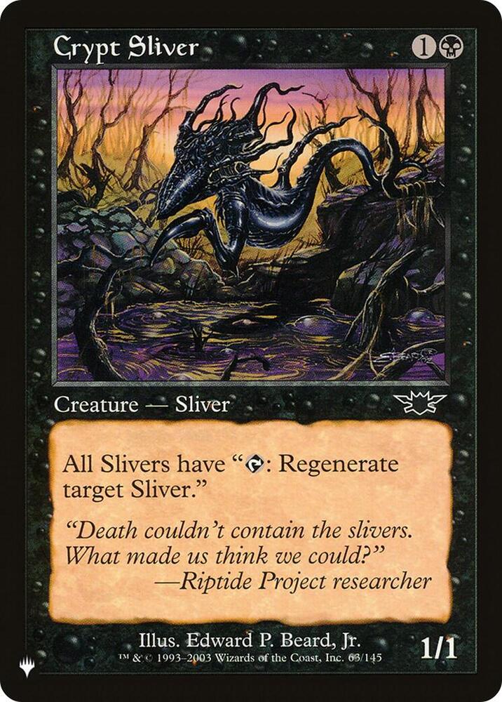 Crypt Sliver [The List Reprints] 63/145