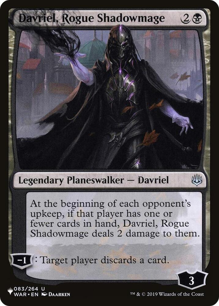 Davriel, Rogue Shadowmage [The List Reprints] 083/264