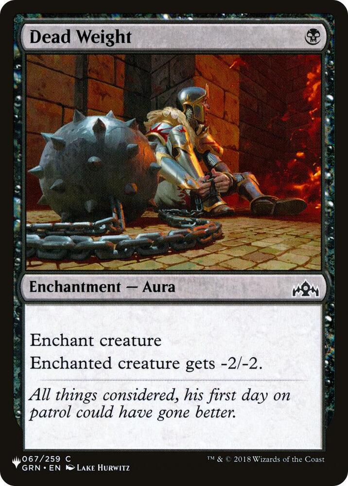 Dead Weight [The List Reprints] 067/259