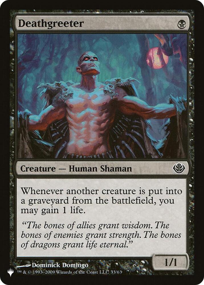Deathgreeter [The List Reprints] 33/63
