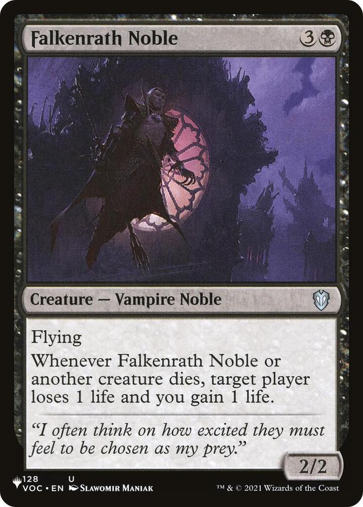 Falkenrath Noble [The List Reprints] 128/038