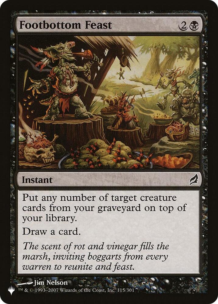 Footbottom Feast [The List Reprints] 115/301