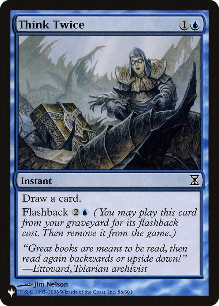 Think Twice [The List Reprints] 86/301