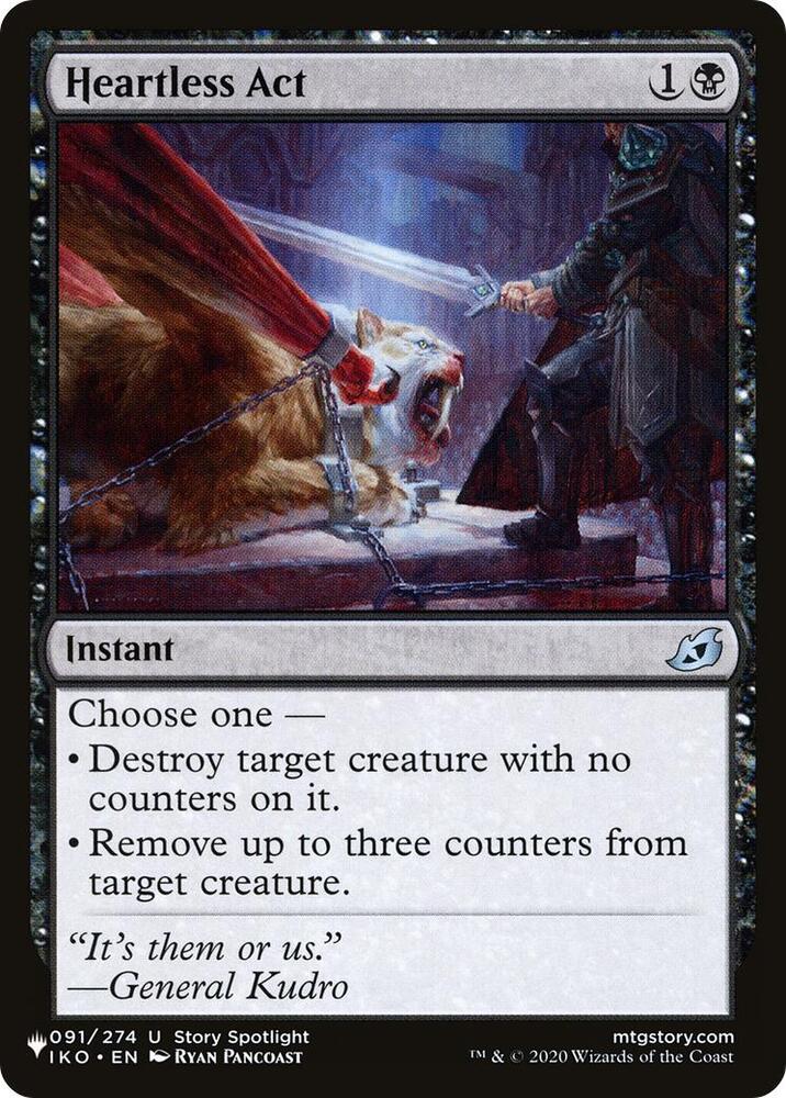 Heartless Act [The List Reprints] 091/274