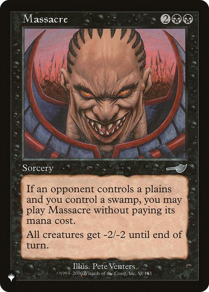 Massacre [The List Reprints] 58/143