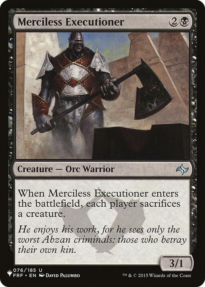 Merciless Executioner [The List Reprints] 076/185