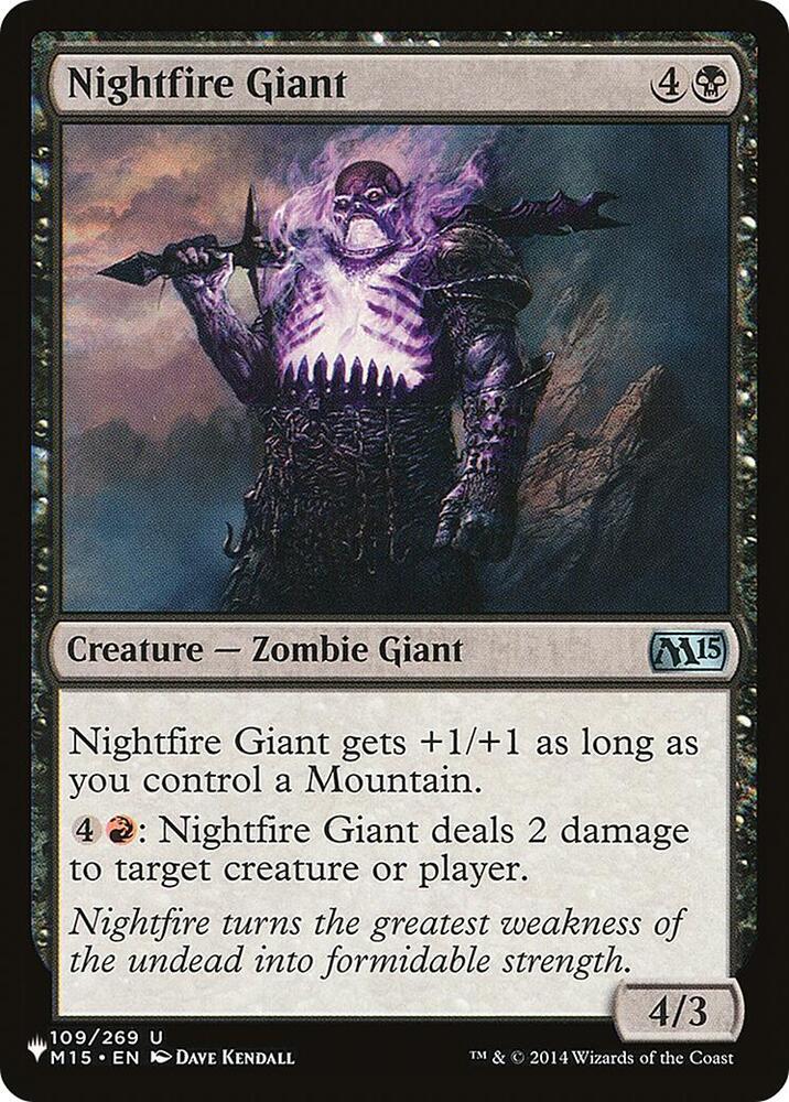 Nightfire Giant [The List Reprints] 109/269