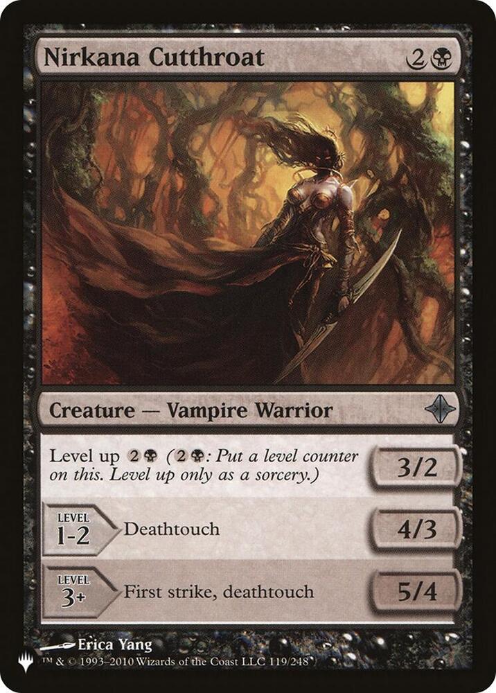 Nirkana Cutthroat [The List Reprints] 119/248