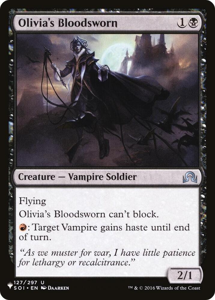 Olivia's Bloodsworn [The List Reprints] 127/297