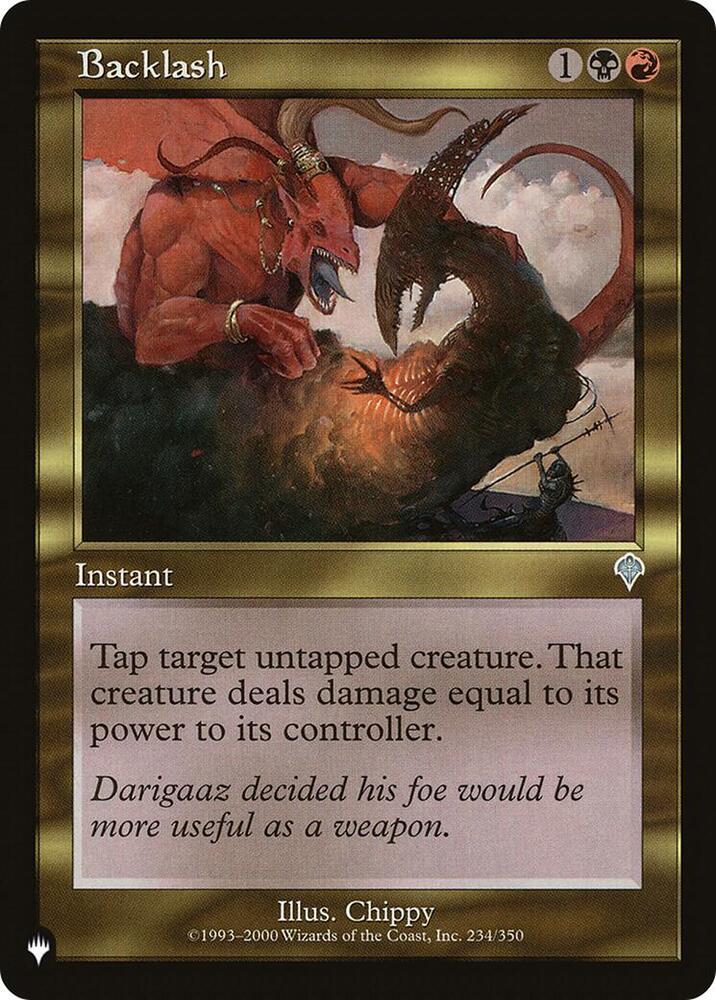 Backlash [The List Reprints] 234/350