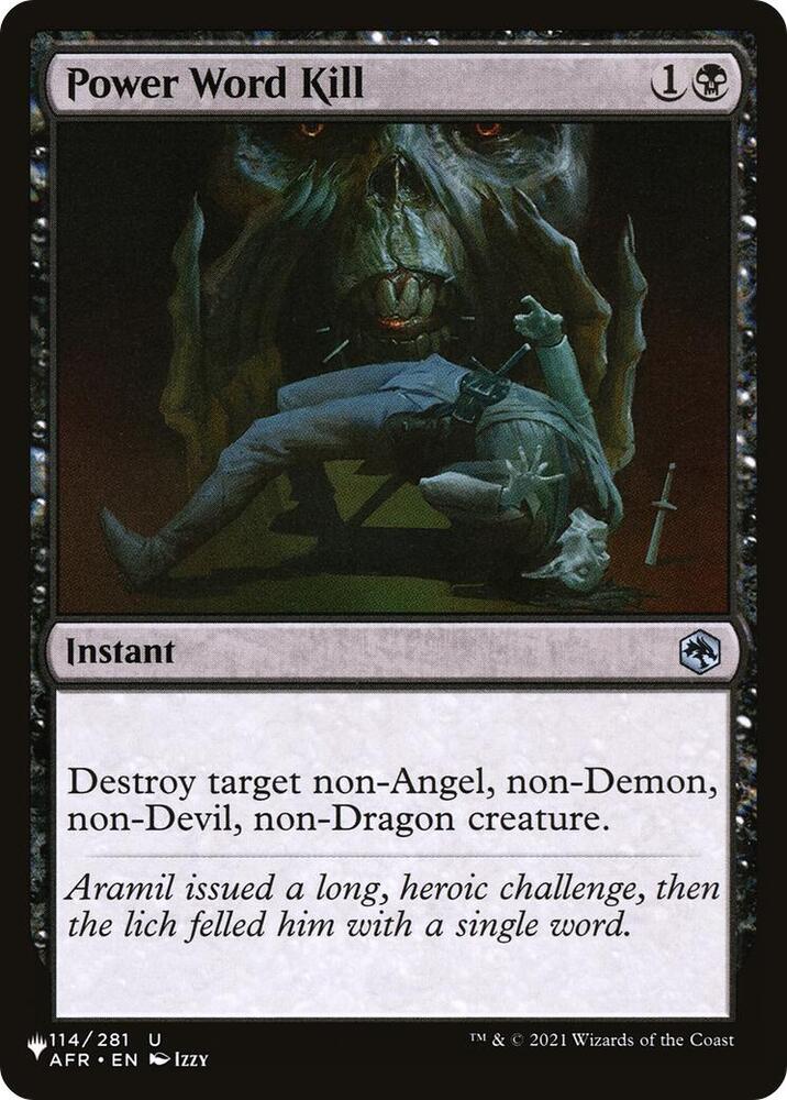 Power Word Kill [The List Reprints] 114/281