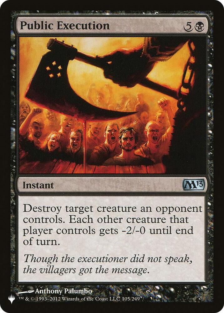 Public Execution [The List Reprints] 105/249