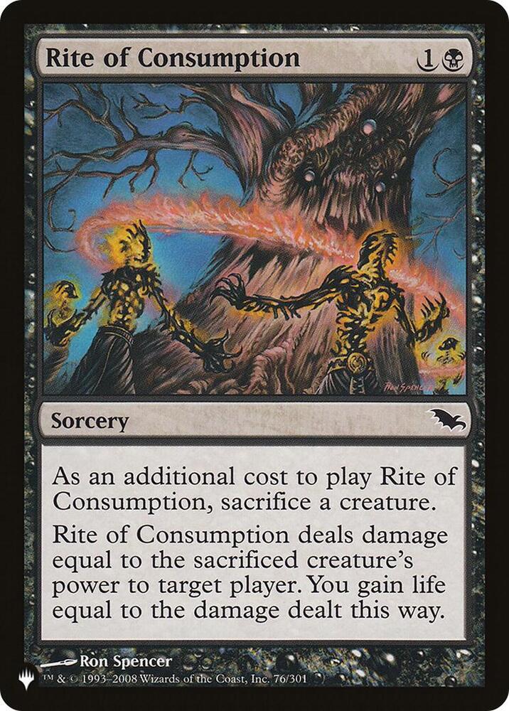 Rite of Consumption [The List Reprints] 76/301
