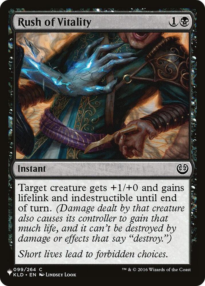 Rush of Vitality [The List Reprints] 099/264