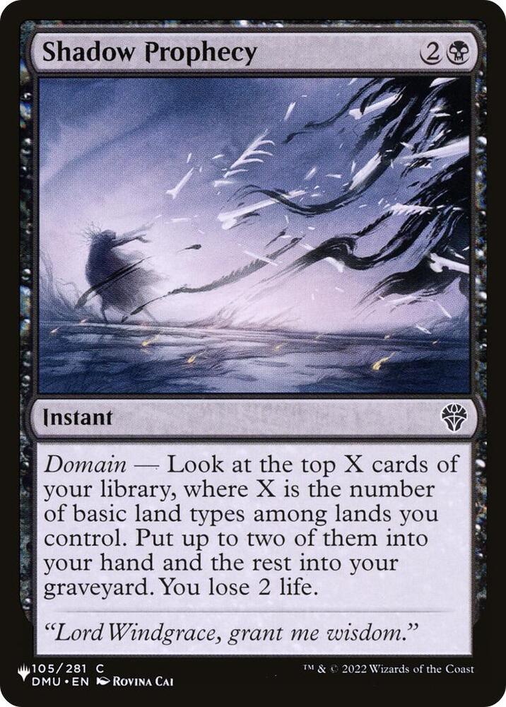 Shadow Prophecy [The List Reprints] 105/281