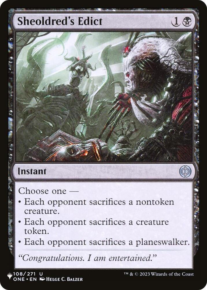 Sheoldred's Edict [The List Reprints] 108/271