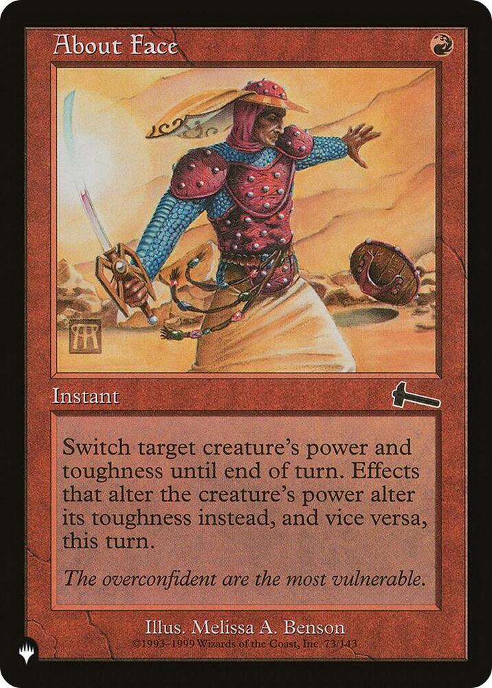 About Face [The List Reprints] 73/143