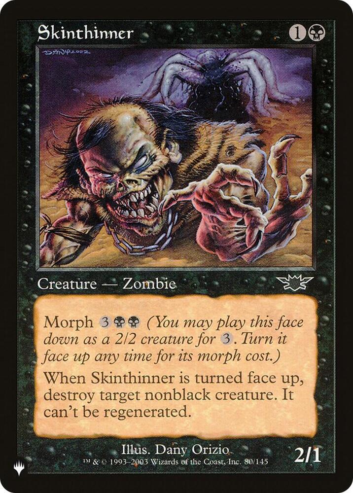 Skinthinner [The List Reprints] 80/145